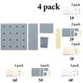 thumbnail image 2 of Coofit Wall Pegboard Creative Practical Storage Plastic Pegboard Wall Organizer, 2 of 10