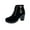 Black, variant on Fesfesfes Ankle Boots for Women Boots Retro Thick Heel High Heel Shoes Boots Plus Size Lace Up Boots 9(42)