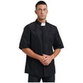 thumbnail image 3 of Zaldita Adult Men's Priest Clergy Shirt Tab Collar Short Sleeve Pastor Preacher T-Shirt for Halloween Dress Up Black 3XL, 3 of 8