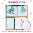 thumbnail image 4 of Lit Holiday LED Throw, Christmas Tree Blanket with Soft Fabric and 3 Lighting Modes, 50” x 60”, 4 of 9