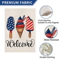 thumbnail image 4 of Hello Summer Ice Cream House Flag Vertical Double Sided Star Blue Red Popsicles, Seasonal Rustic Yard Outdoor Decoration 28x40 Inch, 4 of 5