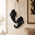 thumbnail image 4 of Vintage Halloween Witch Shoes Wall Hanging Decoration | Primitive Retro Witch Boot Ornaments for Halloween Wall Door Mantel Indoor Outdoor Farmhouse Decoration, 4 of 5