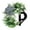 P, variant on Year Round Wreath Unique Last Name Front Door Garland with Bow Welcome Sign - 26 Letter Farmhouse for All Seasons and Outdoor Hanging