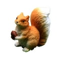 thumbnail image 2 of SPRING PARK Mini Squirrel Animal Miniature Figurines Fairy Garden Ornaments Terrarium Decoration Accessories Resin Craft Supplies, 2 of 7