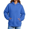 thumbnail image 6 of Otntypg Womens Oversized Hoodies Lightweight Casual Fall Hooded Pullover Sweatshirts Trendy Fall Long Sleeve Pullover Hoodie Tops with Pocket, 6 of 7