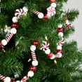 thumbnail image 4 of Northlight 6' Red and White Beaded Peppermint Candy Christmas Garland Unlit, 4 of 8