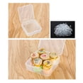thumbnail image 3 of 16 Pack Clear Plastic Beads Storage Containers Box with Hinged Lid for Small Items, Diamond, Beads (2.2X2.2X0.79In), 3 of 6