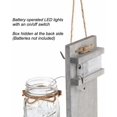 thumbnail image 4 of DAMAIE Rustic Mason Jar Wall Sconces Bohemian Style LED Lights Set, 4 of 6