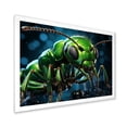 thumbnail image 4 of Designart "Green Ant Trailblazer In Neon" Animals Ant Picture Framed Wall Art Prints, 4 of 5