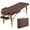 Brown, variant on CHRUN Massage Table Portable Wide Massage Bed 84 Inches Spa Bed 2 Fold Table 9 Heigh Adjustable Carry Case Salon Bed Face Cradle Bed Brown