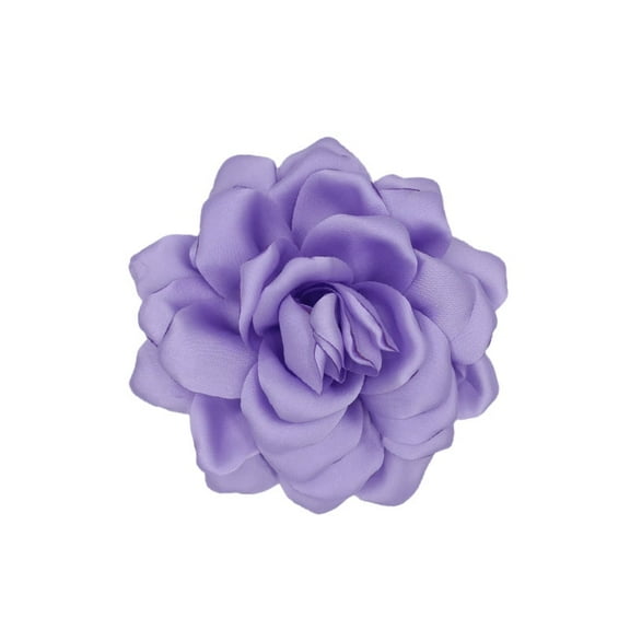 Xiao Hua exquisite satin brooch 2 party dance rose brooch wedding fashionable brooch, purple
