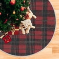 thumbnail image 6 of Ryvnso Christmas Tree Skirt Checkered Artistic Xmas Tree Skirts Ornament Home Decorations 47.2", 6 of 6