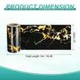thumbnail image 2 of Uxcell Wood Grain Wallpaper Border 5" x 16.4ft Textured Frame Sticker, Black Gold, 2 of 7