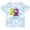 Tie Dye Blue, variant on Inktastic Monster 4th Birthday Boys or Girls Toddler T-Shirt