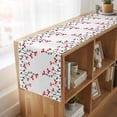 thumbnail image 6 of Table Runners 70 Inches Long Dress Scarves, Red Flowers Farmhouse Coffee/Dining/Kitchen Table Decor, Holiday Table Runner, Modern Minimalism Spring Botanical Floral 13x70 Inch, 6 of 9