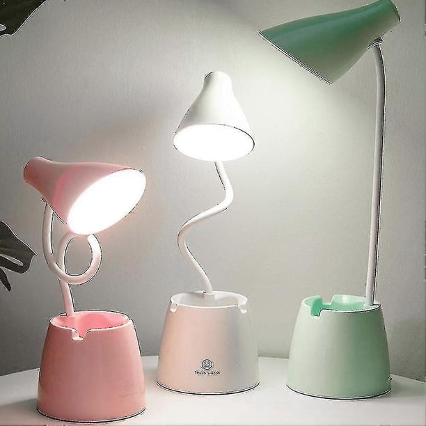 Led Desk Lamp Usb 14 Led Eye Protection Book Light With 3 Touch Light Button Clip Book With Modes Be
