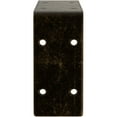 thumbnail image 2 of Ekena Millwork 2"W x 8"D x 4 1/4"H Embrey Steel Bracket, Antiqued Brass, 2 of 11