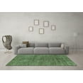 thumbnail image 3 of Ahgly Company Indoor Square Abstract Turquoise Blue Modern Area Rugs, 7' Square, 3 of 4