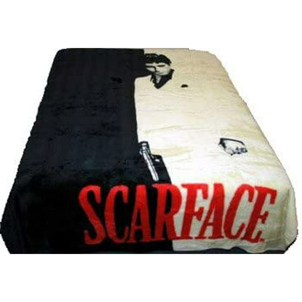 DGA Scarface Silhouette Lightweight Queen Blankets