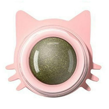 GEKUPEM Rotatable Catnip Ball Cat Treat Snack Licking Balls Toy Kitten Pet Toys UK L7E9