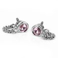 thumbnail image 3 of Gemelos Fernando Classic Mens de Cristal Plata rosa, 3 of 8