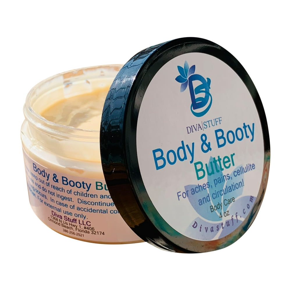 Body and Booty Butter For Aches, Pains, Cellulite and Circulation, All Natural, Made In the U.S