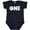 Navy Blue, variant on Inktastic One Baseball First Birthday Boys or Girls Baby Bodysuit