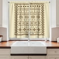 thumbnail image 2 of Ambesonne Brown and Beige Kitchen Curtains, Traditional Africa, 55"x39", Brown and Beige, 2 of 3