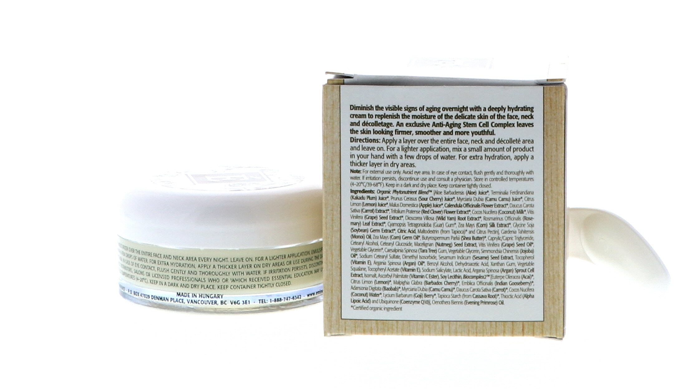 Eminence Monoi Night Face Cream Face & Neck 2 oz - New in Box