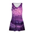 thumbnail image 4 of Vestido de Verano para las Mujeres Impresión de la Moda Bolsillo sin Mangas Cuello en V, Vestido Casual para la Playa Y Diario, 4 of 5