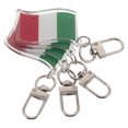 thumbnail image 3 of 12 llaveros con la bandera italiana - Llavero con la bandera de Italia para mochilas, bolsos y mochilas escolares. Accesorios de la selección italiana de fútbol., 3 of 8