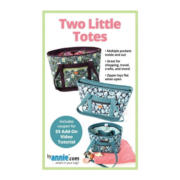 Two Little Totes Sewing Pattern by Annie Unrein from ByAnnie