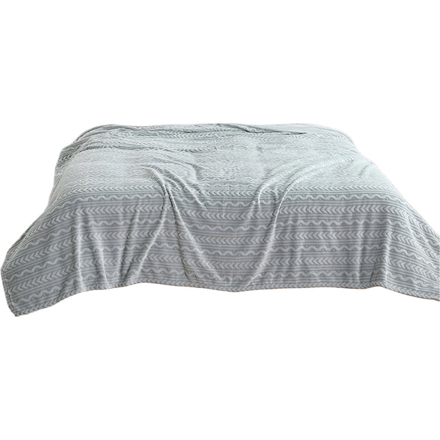 Aooww Couverture Douce et Épaisse Double Couche Raschel un Incontournable pour Se Réchauffer en Hiver, Adaptée aux Lits, Canapés et Autres Scènes, Offrant un Confort Ultime, Essentiels pour la Maison du Nouvel An, Gris