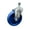 Swivel - No Brake - Blue, variant on 4 Inch Solid Polyurethane Wheel Swivel ½ Inch Threaded Stem Caster with Brake