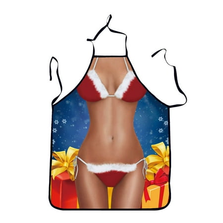 

Christmas Decorations Aprons For Women 1 Piece Christmas Chef Apron Adjustable Cooking Apron For Xmas Party Men Women Kitchen Restaurant House Home