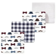 Luvable Friends Little Treasure Flannel Receiving Blankets 4pk, Playful Handsome Pups