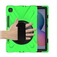thumbnail image 4 of KIQ Shield Series Galaxy S6 Lite Case , Heavy Duty Tablet Shockproof Rugged Cover W/Stand Shoulder Strap for Samsung Galaxy Tab S6 Lite Case 10.4-inch 2022/2020 P610/P613/P615/P619 [Green], 4 of 8