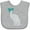 AC-Heather Grey, variant on Inktastic Ovarian Cancer Pcos Teal Ribbon Awareness Boys or Girls Baby Bib