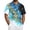 Royal Blue, variant on Men's Tie Dye Polo Shirts Short Sleeve Henley Button T Shirts Summer Vacation Causal Tees, 3XL