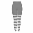thumbnail image 3 of BiZtdJrK Women Funny Print Leggings for Women Halloween Witch Tights Striped Color Block High Waist Stretch Yoga Pants Gray S, 3 of 10
