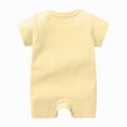 thumbnail image 4 of HCNTES Baby Boys Bodysuits Soft Cotton Solid Color Short Sleeve Onesie for Infant Daily Wear, 4 of 4
