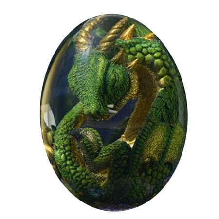 

Tepsmf Dragon Eg-g Resin Handicraft Sphere Natural Gemstones Crystal Dinosaur Eg-g Christmas Gifts For Men