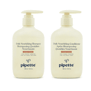 Pipette Daily Nourishing Shampoo and Conditioner Duo, Clean, Tear-Free Shampoo For Kids, Detangling Conditioner For Kids, Sulfate-Free, Paraben-Free, Silicone-Free, Hypoallergenic, Non-Toxic