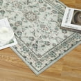 thumbnail image 2 of Boho Rug Washable Rugs Rug Rug Non Slip Kitchen Rugs Entry Rug Door Mat Floral Rug Bedroom Rug Vintage Oriental Area Rugs Entryway Rugs Indoor,Beige/Grey, 2 of 9