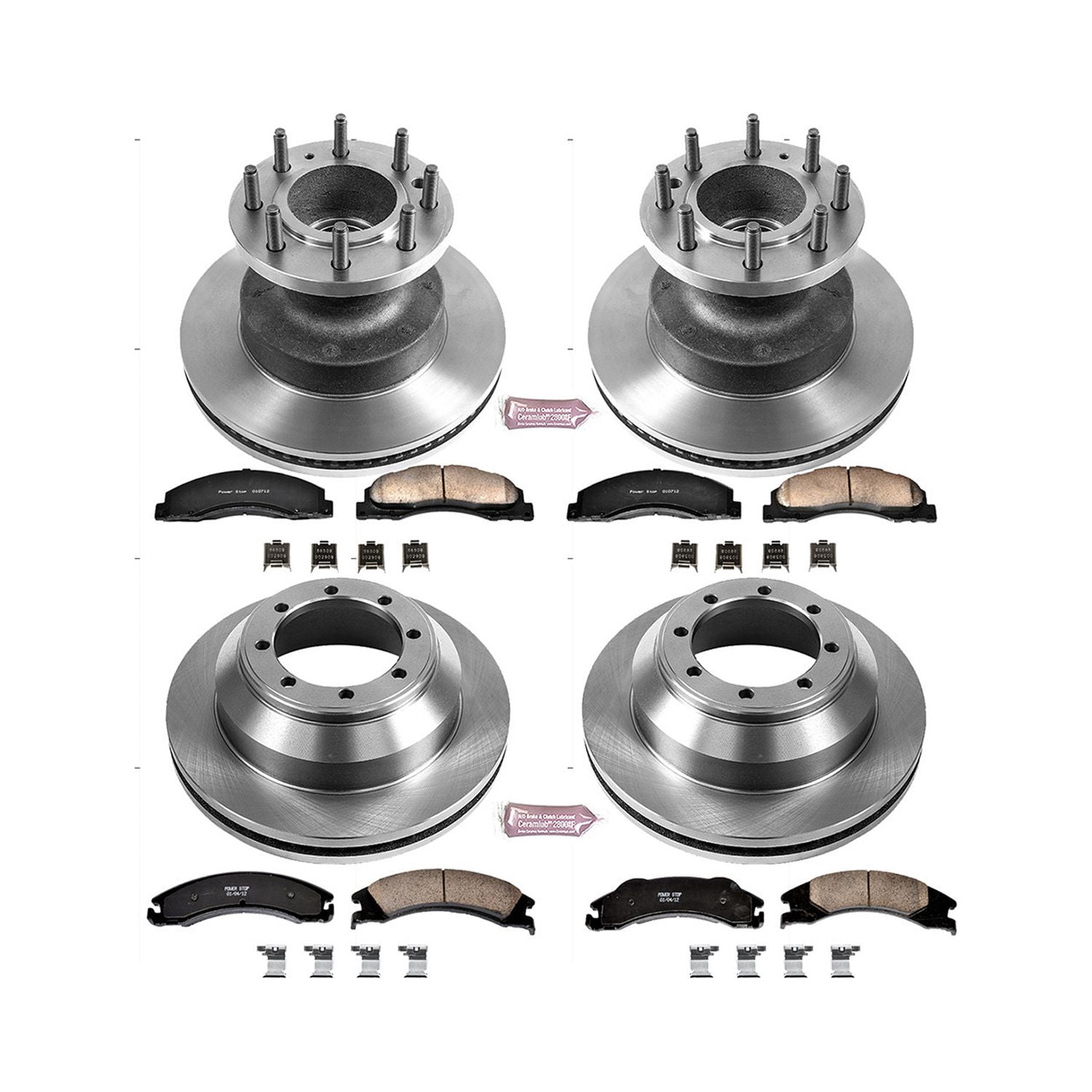PowerStop Front and Rear Stock Replacement Brake Pad and Rotor Kit Fits: FORD Select Models KOE4132