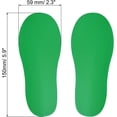 thumbnail image 2 of PATIKIL 6x2" Footprint Sticker, 8 Pairs PVC Small Shoes Floor Decal Sign for Class Decor Stair Guide, Green, 2 of 6