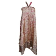 Mogul Magic Wrap Skirts Printed Silk Sari Reversible Beach Dress Cover Up Sarong