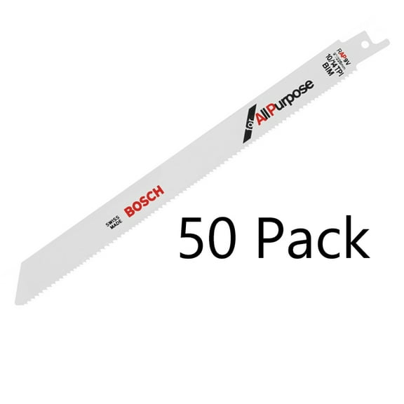 Bosch 50 Pack 9 Inch 10/14 TPI Reciprocating Saw Blades - RAP9B-50PK