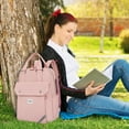 thumbnail image 3 of Xihbxyly Mochila de Viaje para Exteriores, Elegante Diseño En Rojo Oscuro, Almacenamiento Multicapa, Nailon Resistente E Impermeable, Correas Transpirables y Cómodas, Ideal para Uso Escolar Informal,, 3 of 4