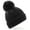 Black, variant on Boys/Girls Reflective Bobble Beanie